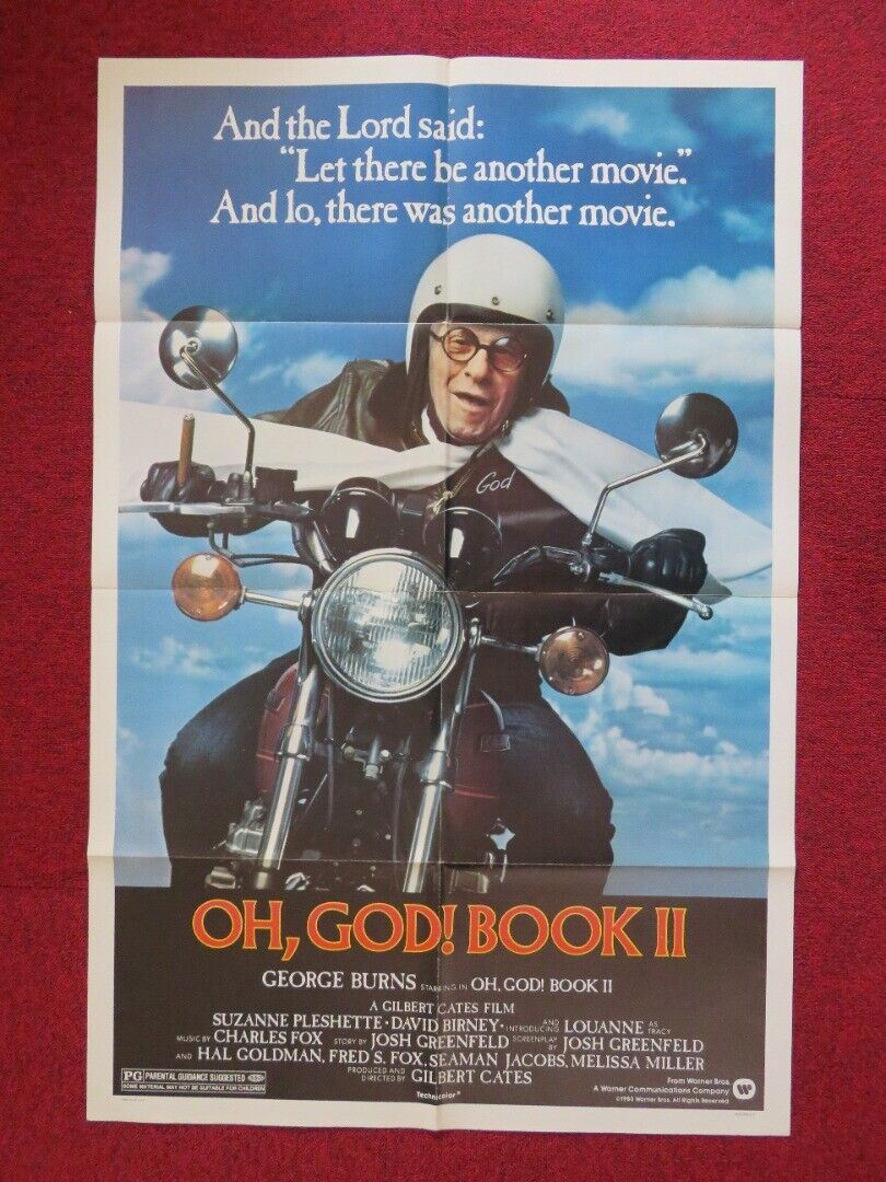 OH GOD! BOOK II US ONE SHEET POSTER GEORGE BURNS SUZANNE PLESHETTE 1980