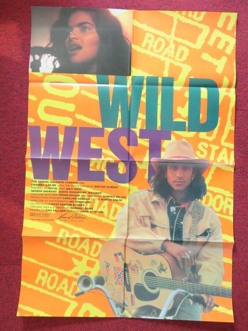 WILD WEST FOLDED US ONE SHEET POSTER NAVVEN ANDREWS SARITA CHOUDHURY 1993