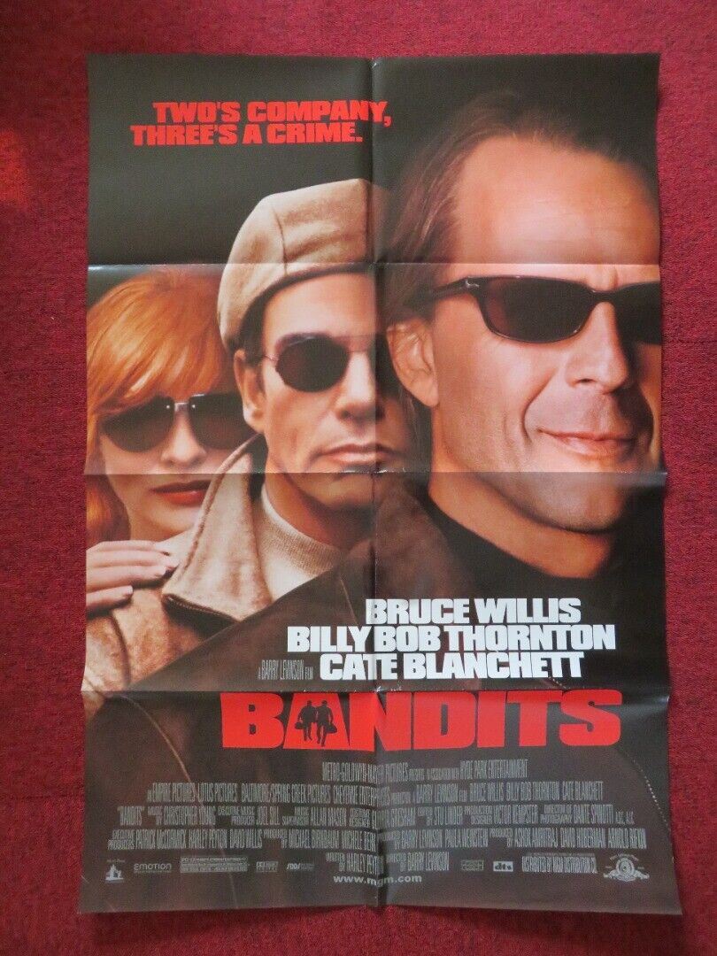 BANDITS FOLDED US ONE SHEET POSTER BRUCE WILLIS BILLY BOB THORNTON 2001