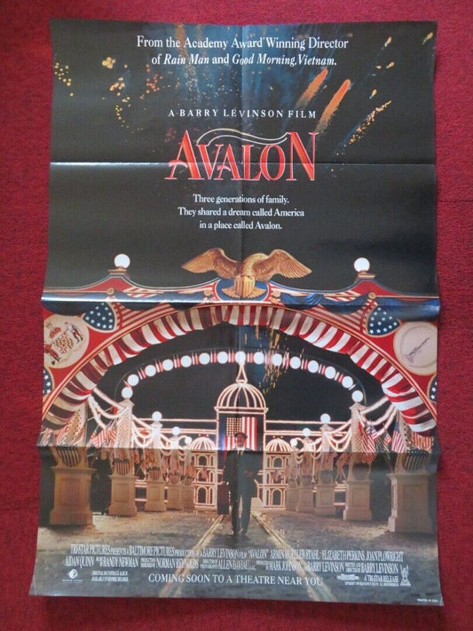 AVALON FOLDED US ONE SHEET POSTER LEO FUCHS EVE GORDON 1990