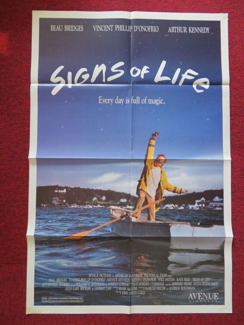 SIGNS OF LIFE FOLDED US ONE SHEET POSTER BEAU BRIDGES 1989