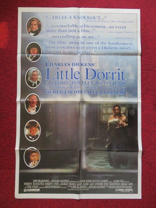 LITTLE DORRIT - CANNON FOLDED US ONE SHEET POSTER DEREK JACOBI 1987