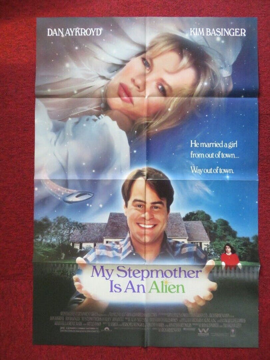 MY STEPMOTHER IS AN ALIEN FOLDED US ONE SHEET POSTER KIM BASINSGER 1988