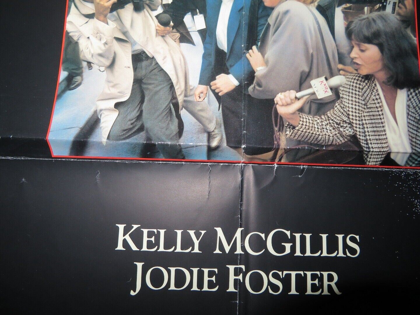 THE ACCUSED FOLDED US ONE SHEET POSTER JODIE FOSTER KELLY MCGILLIS 1988