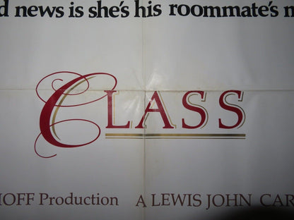 CLASS  FOLDED US ONE SHEET POSTER ROB LOWE ANDREW MCARTHY 1983