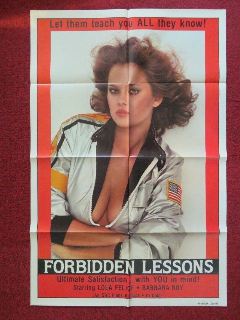 FORBIDDEN LESSONS FOLDED US ONE SHEET POSTER LOLA FELICE BARBARA ROY 1982