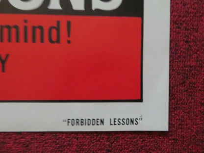 FORBIDDEN LESSONS FOLDED US ONE SHEET POSTER LOLA FELICE BARBARA ROY 1982