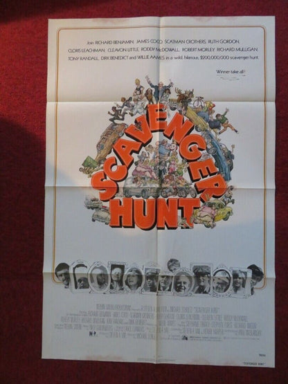 SCAVENGER HUNT FOLDED US ONE SHEET POSTER RICHARD BENJAMIN JAMES COCO 1979