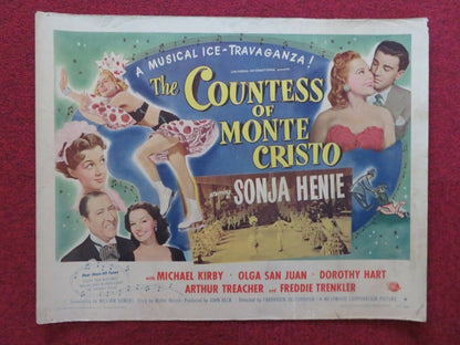 THE COUNTESS OF MONTE CRISTO US HALF SHEET (22"x 28")  POSTER SONJA HENI  1948