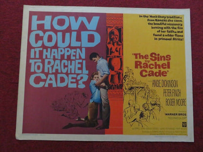 THE SINS OF RACHEL CADE US HALF SHEET (22"x 28")  POSTER ROGER MOORE 1960