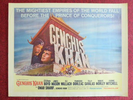 GENGHIS KHAN  US HALF SHEET (22"x 28")  POSTER STEPHEN BOYD JAMES MASON 1965