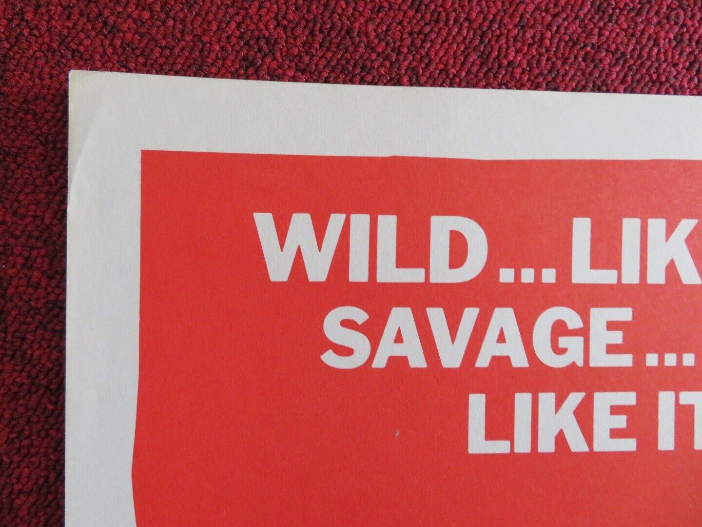 MISSION TO HELL /Savage! US HALF SHEET (22"x 28")  POSTER WILLIAM CARPENTER 1962