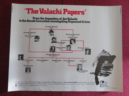 THE VALACHI PAPERS  US HALF SHEET (22"x 28")  POSTER CHARLES BRONSON 1972