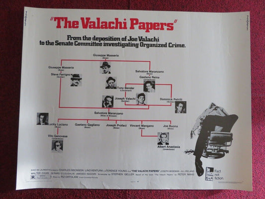 THE VALACHI PAPERS  US HALF SHEET (22"x 28")  POSTER CHARLES BRONSON 1972