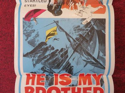 HE IS MY BROTHER FOLDED AUSTRALIAN DAYBILL POSTER BOBBY SHERMAN KATHY PAULO 1975