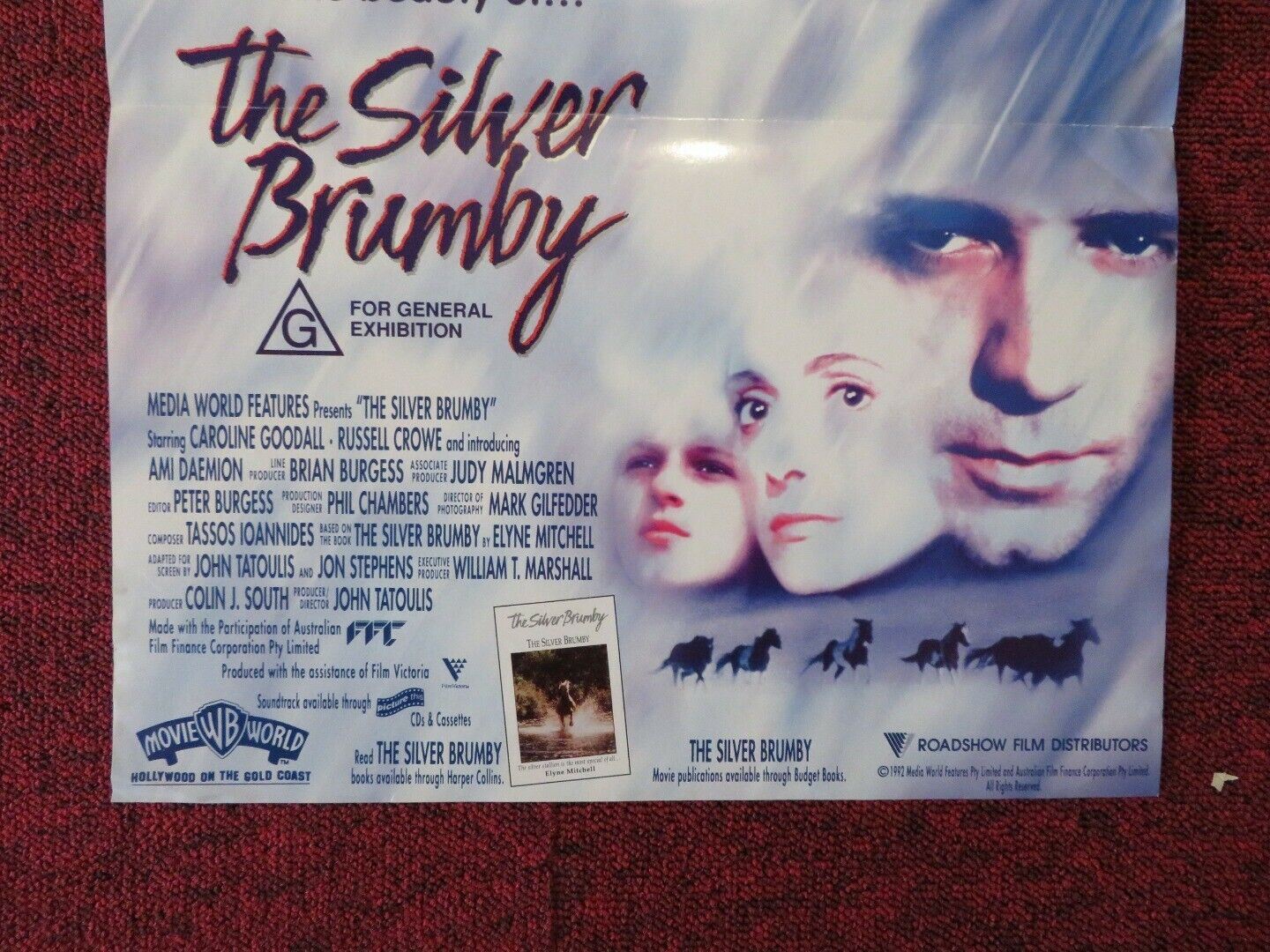 THE SILVER BRUMBY FOLDED AUSTRALIAN DAYBILL POSTER RUSSELL CROWE 1993