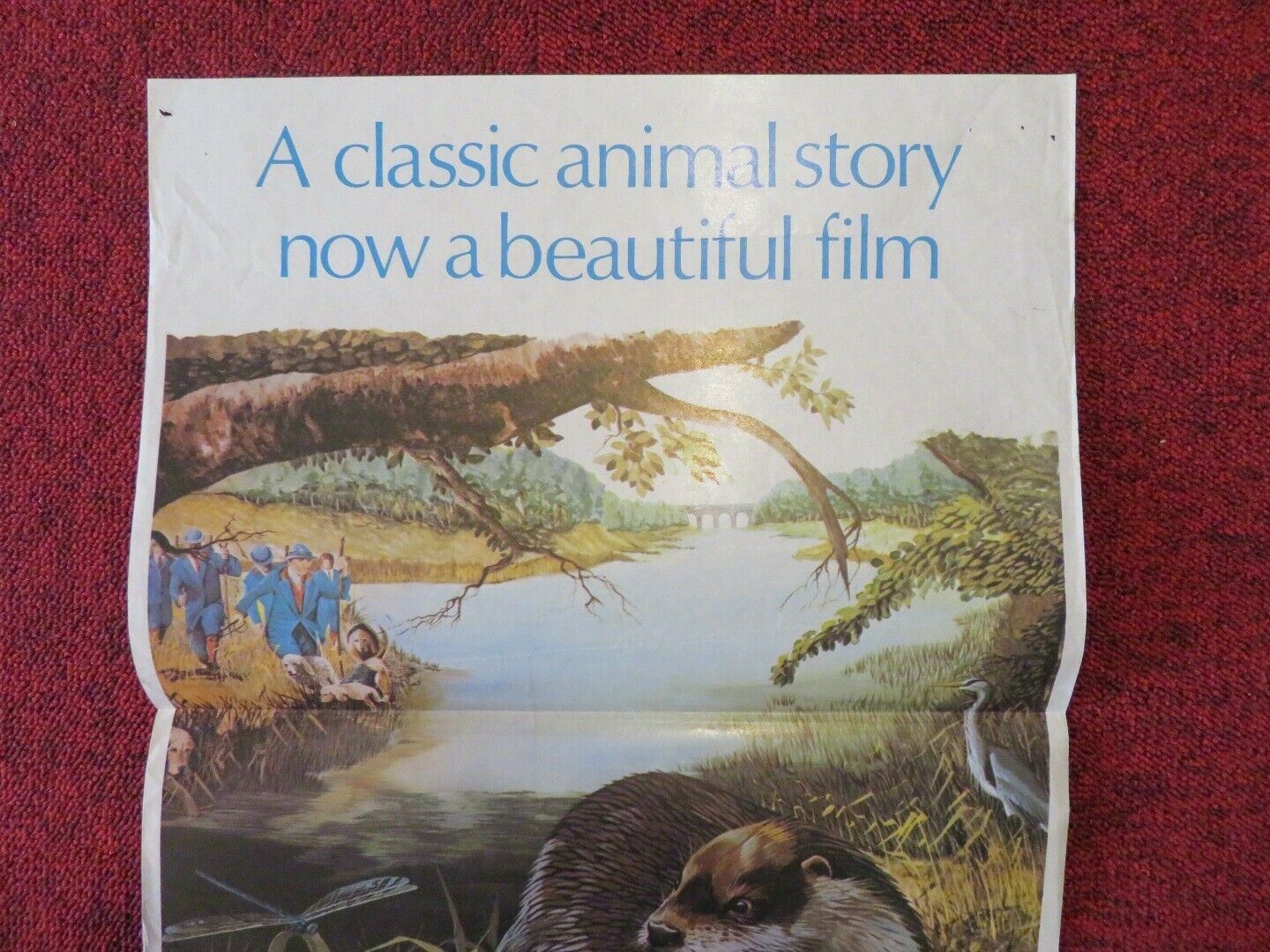 TARKA THE OTTER FOLDED AUSTRALIAN DAYBILL POSTER PETER BENNETT EDWARD UNDERDOWN