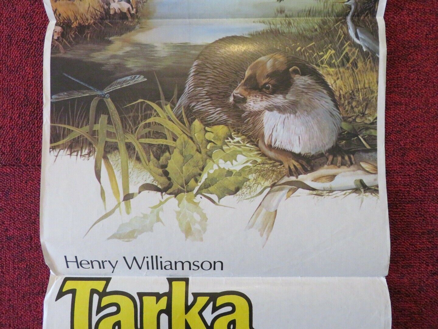 TARKA THE OTTER FOLDED AUSTRALIAN DAYBILL POSTER PETER BENNETT EDWARD UNDERDOWN