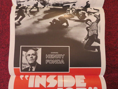 INSIDE JOB FOLDED AUSTRALIAN DAYBILL POSTER HENRY FONDA LEONARD NIMOY 1973