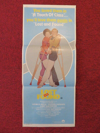 LOST AND FOUND FOLDED AUSTRALIAN DAYBILL POSTER GEORGE SEGAL GLENDA JACKSON 1979