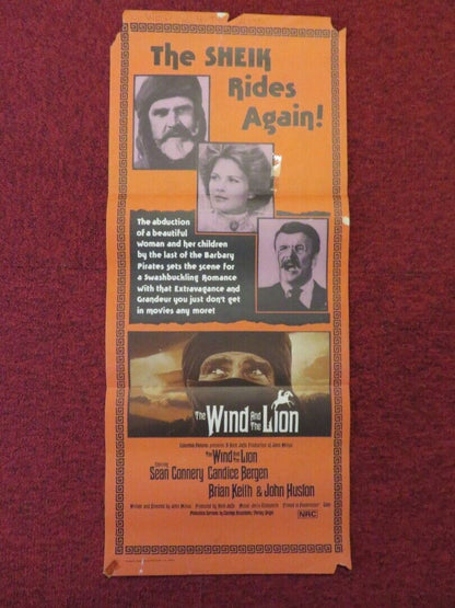 THE WIND AND THE LION FOLDED AUSTRALIAN DAYBILL POSTER SEAN CONNERY 1975