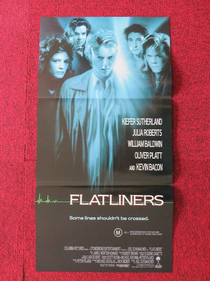 FLATLINERS  FOLDED AUSTRALIAN DAYBILL POSTER SUTHERLAND BACON ROBERTS 1990