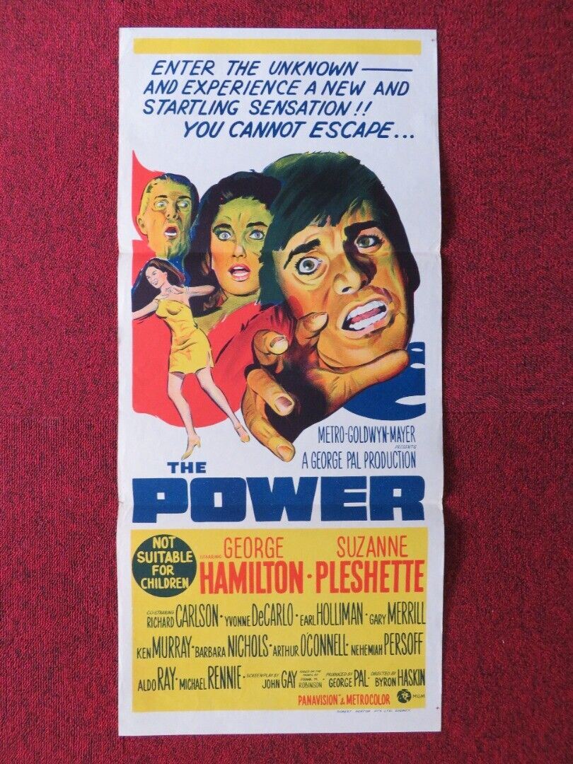 THE POWER FOLDED AUSTRALIAN DAYBILL POSTER GEORGE HAMILTON SUZANNE PLE ...