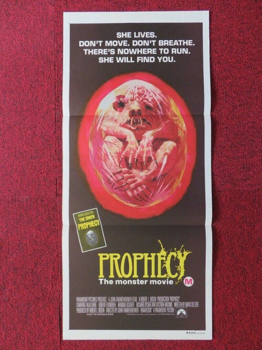 PROPHECY FOLDED AUSTRALIAN DAYBILL POSTER JOHN FRANKENHEIMER 1979