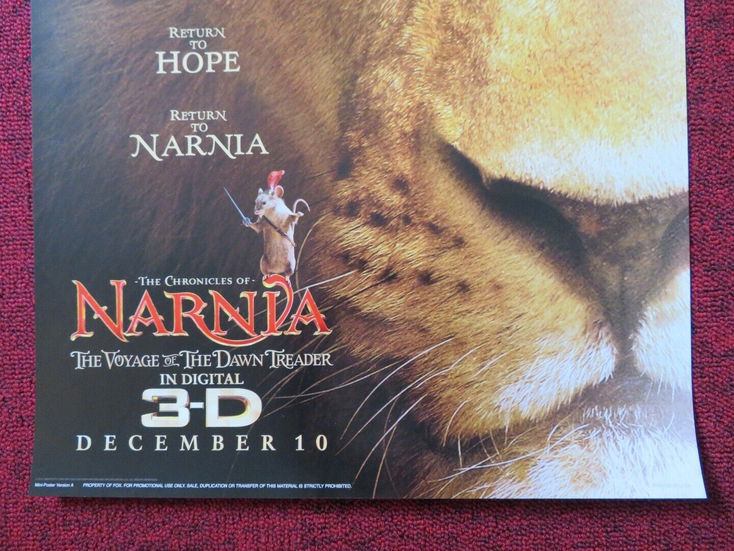 THE CHRONICLES OF NARNIA: THE VOYAGE OF THE DAWN TREADER US (13.5"x 20") POSTER