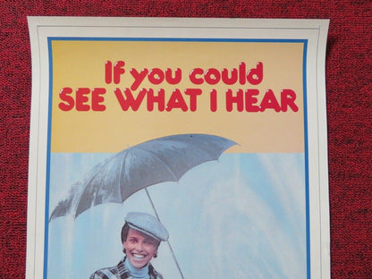 IF YOU COULD SEE WHAT I HEAR US (12"x 24") POSTER VHS MARC SINGER 1982