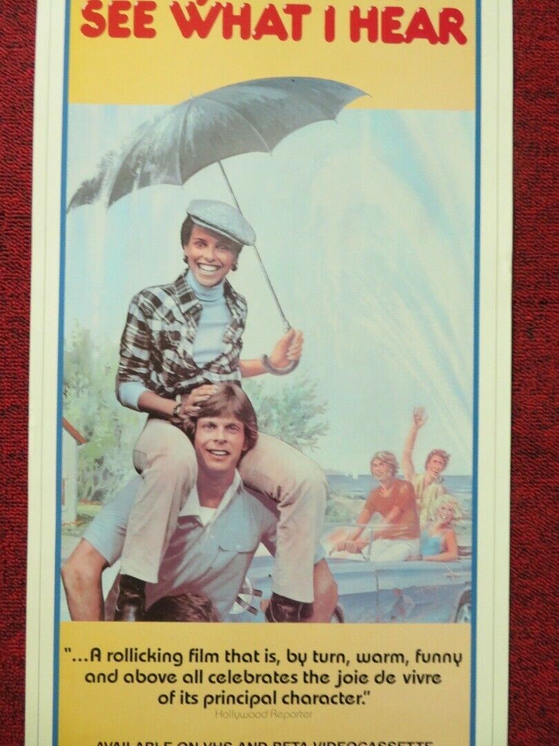 IF YOU COULD SEE WHAT I HEAR US (12"x 24") POSTER VHS MARC SINGER 1982