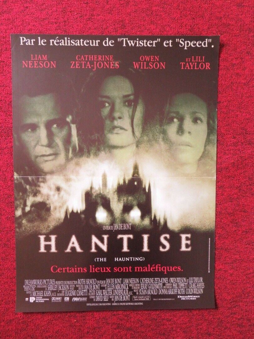 HANTISE / THE HAUNTING FRENCH (16"x 21.5") POSTER LIAM NEESON ZETA-JONES 1999