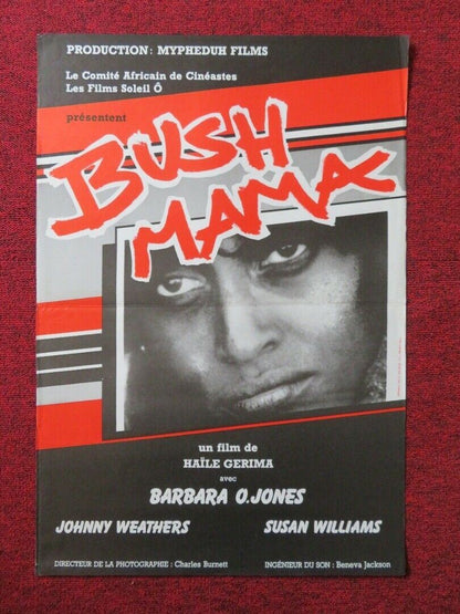 BUSH MAMA FRENCH (16"x 23.5") POSTER BARBARAO 1979