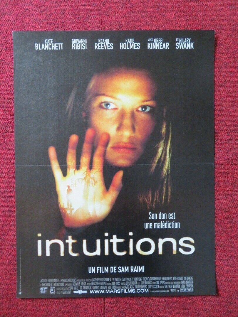 INTUITIONS / THE GIFT FRENCH (16"x 21") POSTER CATE BLANCHETT KEANU REEVES 2000