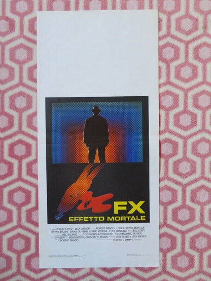 FX EFFETTO MORTALE / F/X  ITALIAN LOCANDINA (27.5"x13") POSTER BRYAN BROWN 1986