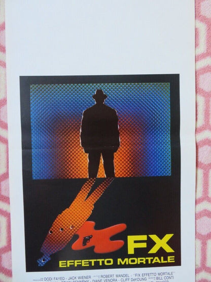 FX EFFETTO MORTALE / F/X  ITALIAN LOCANDINA (27.5"x13") POSTER BRYAN BROWN 1986