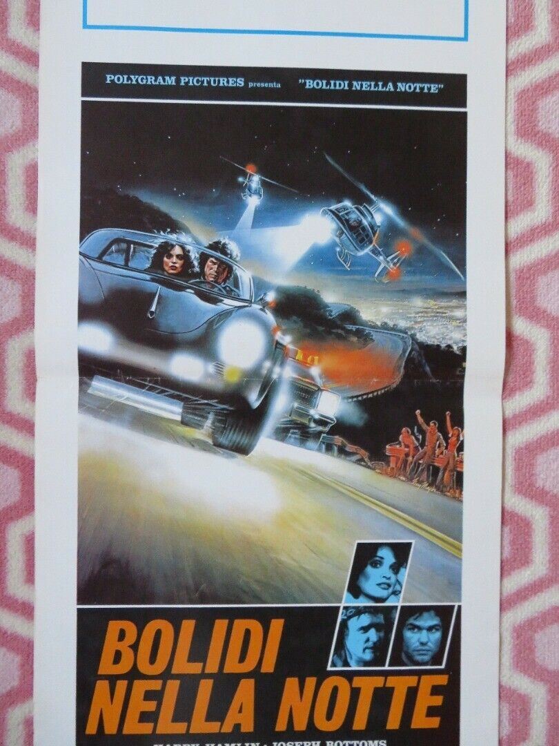 BOLIDI NELLA NOTTE ITALIAN LOCANDINA (27.5"x13") POSTER HARRY HAMLIN 1982