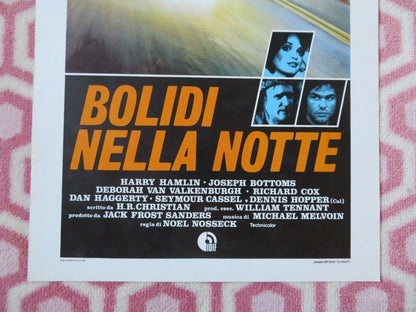 BOLIDI NELLA NOTTE ITALIAN LOCANDINA (27.5"x13") POSTER HARRY HAMLIN 1982