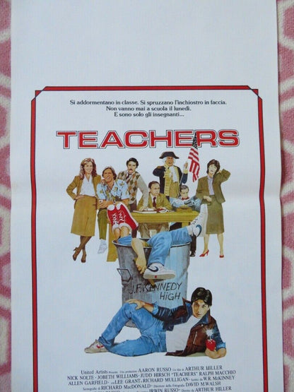 TEACHERS   ITALIAN LOCANDINA (27.5"x13") POSTER NICK NOLTE 1984