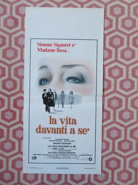 LA VITA DAVANTI A SE' / Madame Rosa ITALIAN LOCANDINA (27.5"x13") POSTER 1978