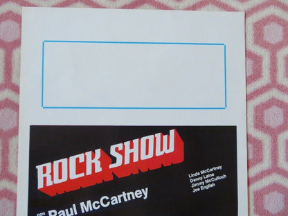 ROCKSHOW  ITALIAN LOCANDINA (27.5"x13.5") POSTER PAUL MCCARTNEY 1982