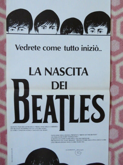 BIRTH OF THE BEATLES  ITALIAN LOCANDINA (27.5"x12") POSTER 1979