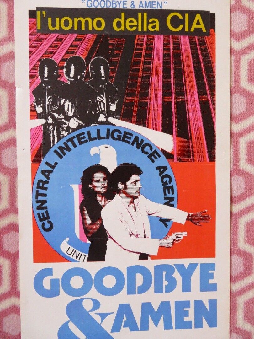 GOODBYE & AMEN ITALIAN LOCANDINA (27.5"x13") POSTER TONY MUSANTE 1977