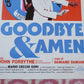 GOODBYE & AMEN ITALIAN LOCANDINA (27.5"x13") POSTER TONY MUSANTE 1977