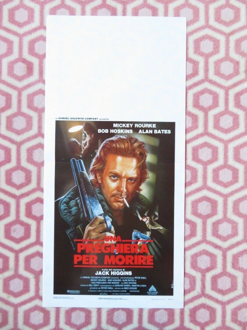 UNA PREFHIERA PER MORIRE  ITALIAN LOCANDINA (27.5"x13.5") POSTER M ROURKE 1987