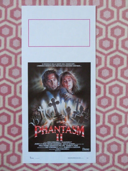 PHANTASM II ITALIAN LOCANDINA (27.5"x13") POSTER DON COSCARELLI 1988