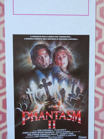 PHANTASM II ITALIAN LOCANDINA (27.5"x13") POSTER DON COSCARELLI 1988