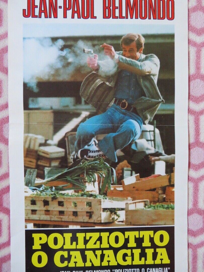 POLIZIOTTO O CANAGLIA ITALIAN LOCANDINA (27.5"x13.5") POSTER 1979