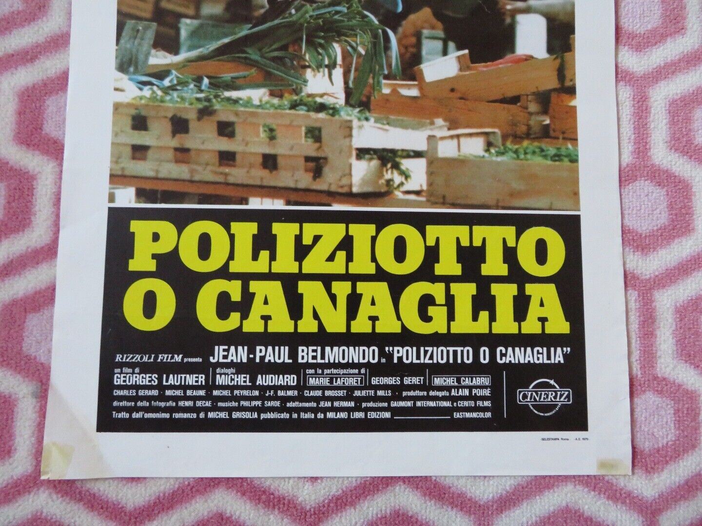 POLIZIOTTO O CANAGLIA ITALIAN LOCANDINA (27.5"x13.5") POSTER 1979