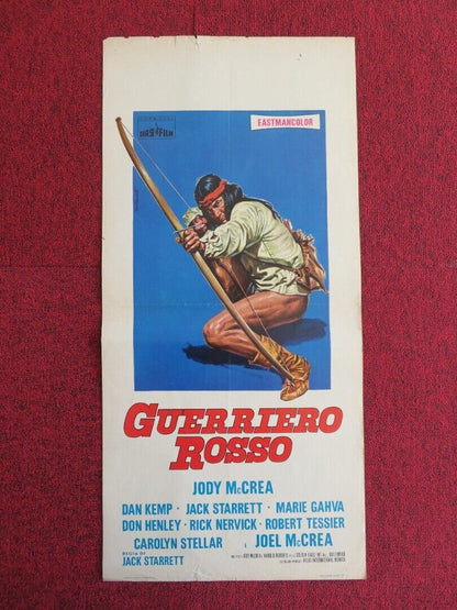 GUERRIERO ROSSO / Cry Blood, Apache ITALIAN LOCANDINA (27.5"x13") POSTER 1971